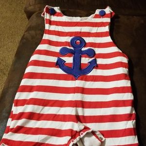 Little boys' anchor embroidered jon jon